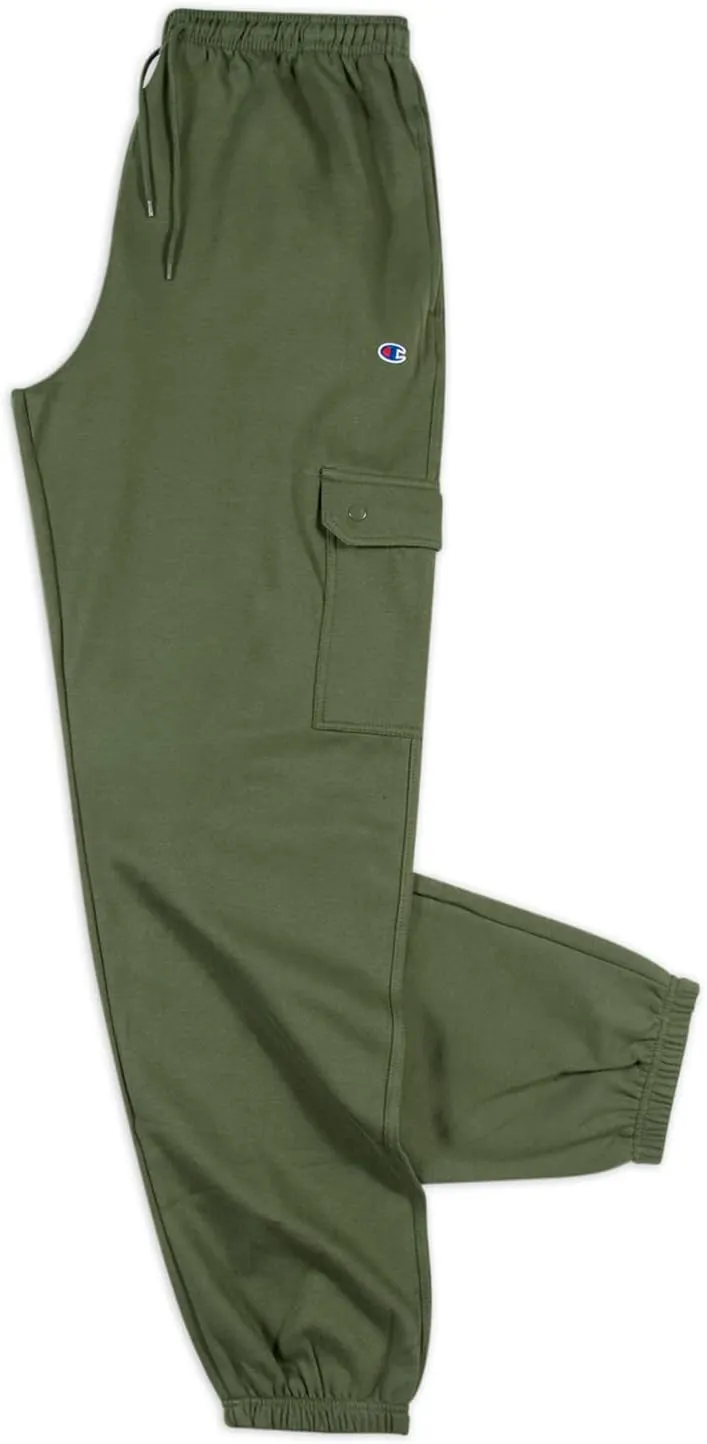Champion Cargo Sweatpants for Men Big and Tall  Fleece Jogger Sweatpants