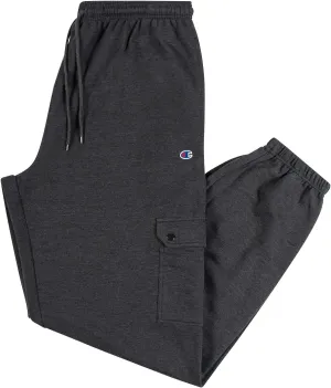 Champion Cargo Sweatpants for Men Big and Tall  Fleece Jogger Sweatpants