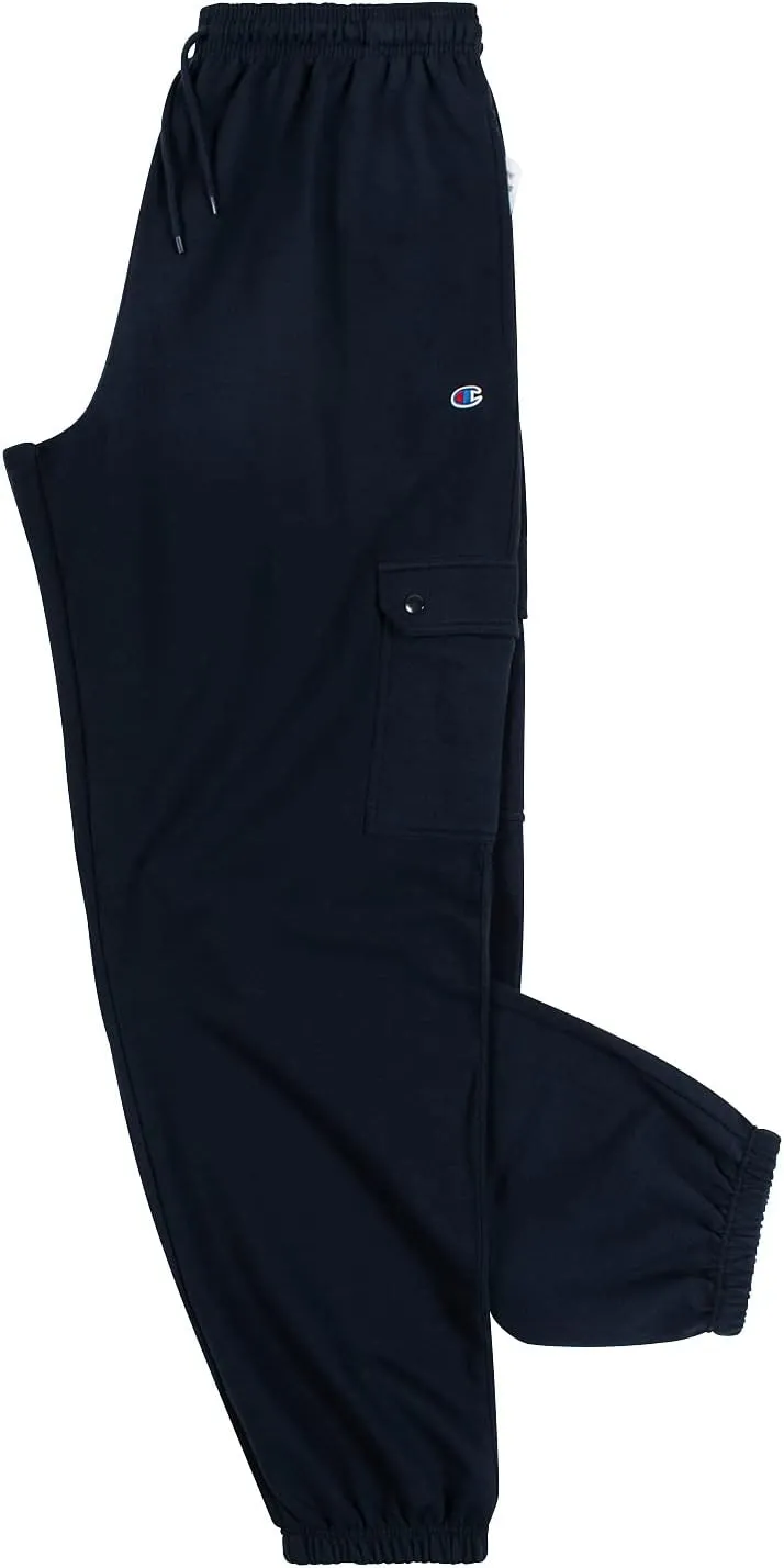 Champion Cargo Sweatpants for Men Big and Tall  Fleece Jogger Sweatpants