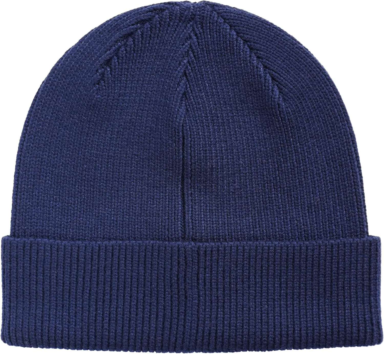 Cole Haan Heritage Rib Cuff Beanie Hat for Men, Warm Knit Wool Beanie with Classic Ribbed Design