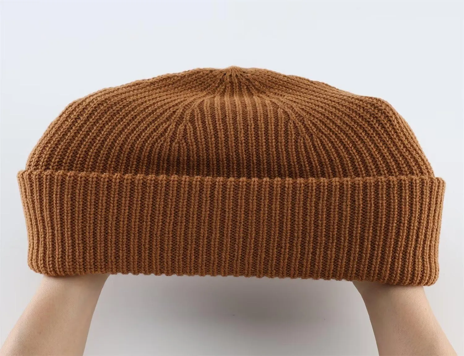 Connectyle Short Fisherman Beanie Hats for Men Women Acrylic Winter Warm Hat Knit Cuffed Beanies Watch Cap