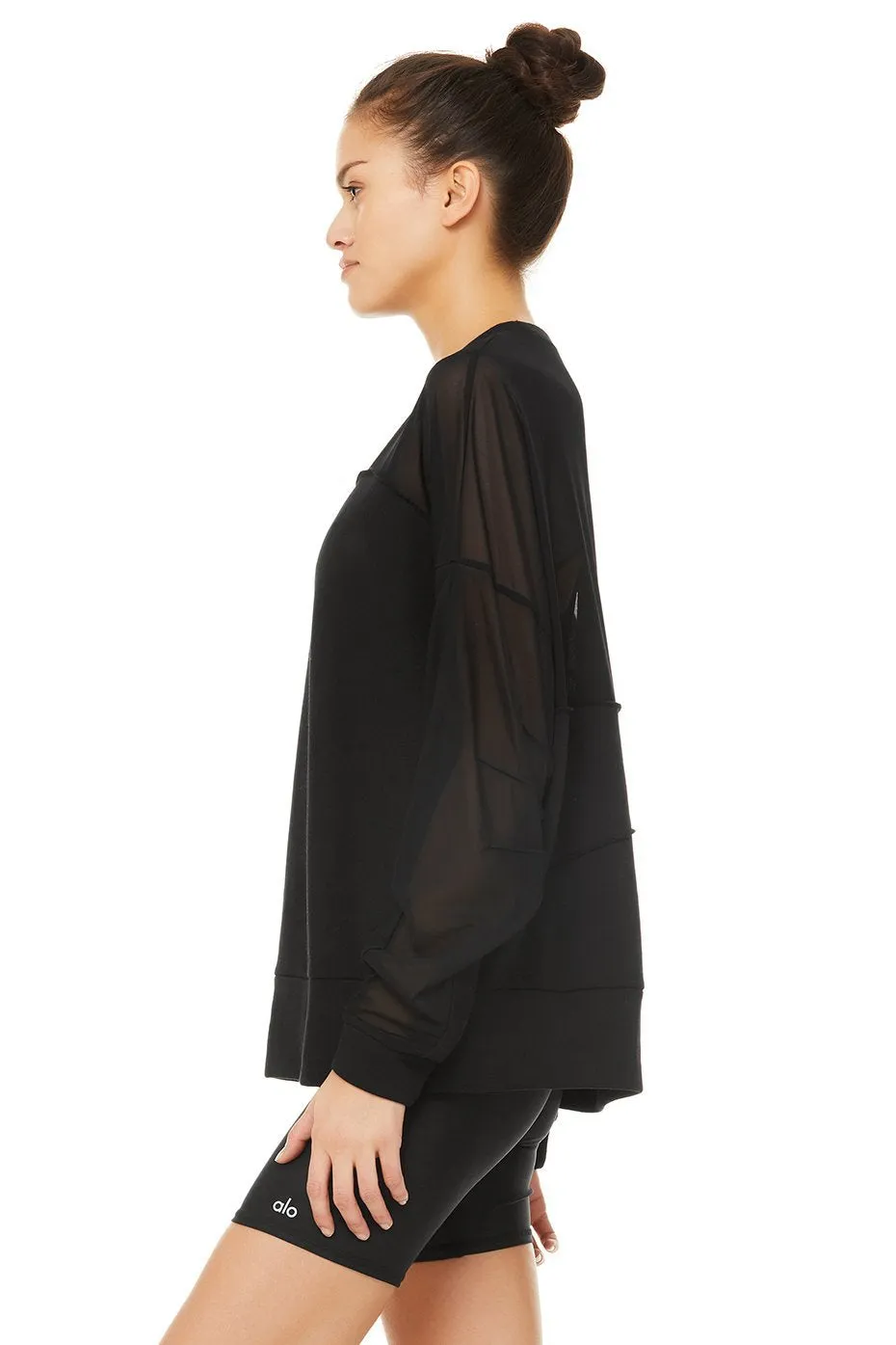 Contoured Pullover - Black