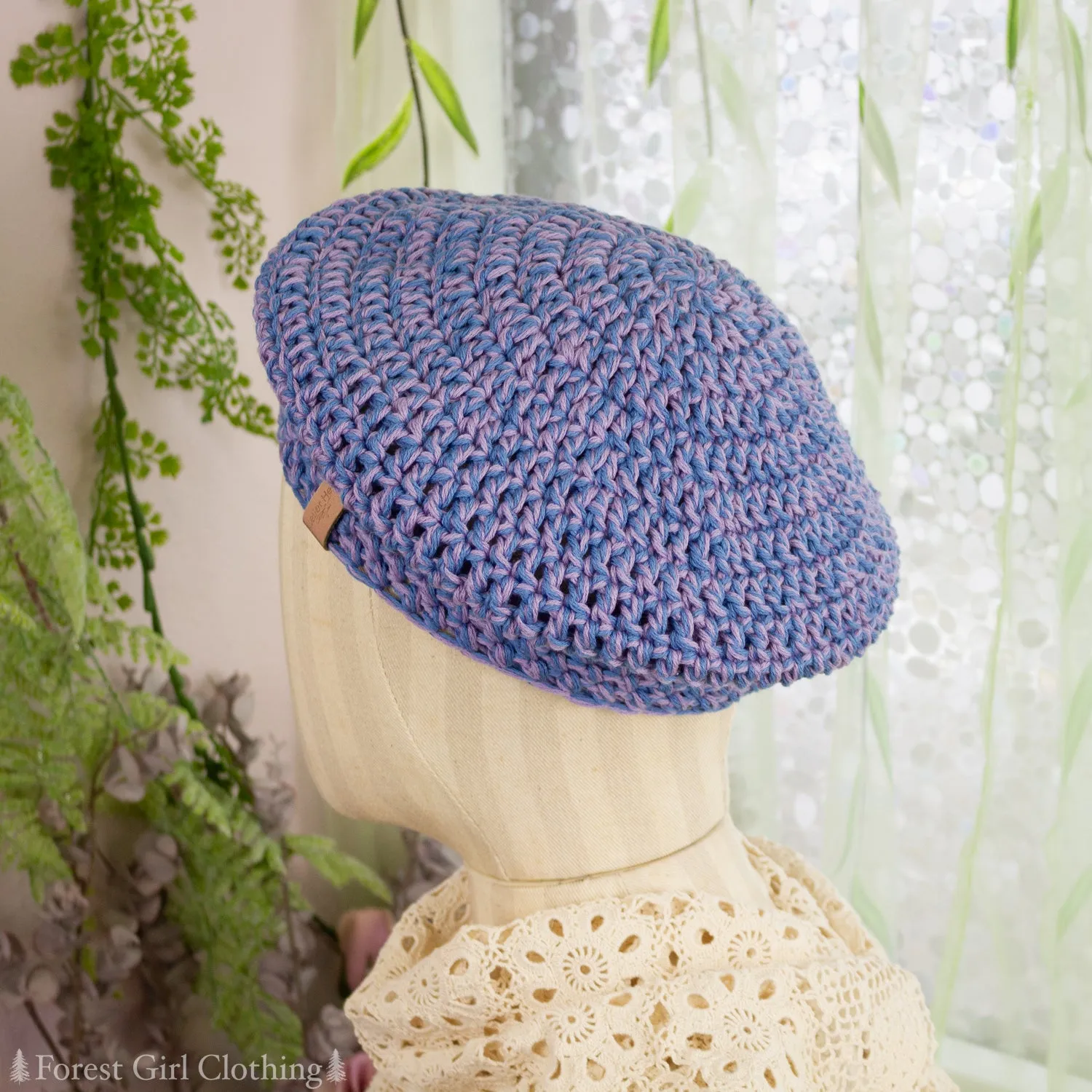 Double Yarn Crochet Beret (Various Colors)