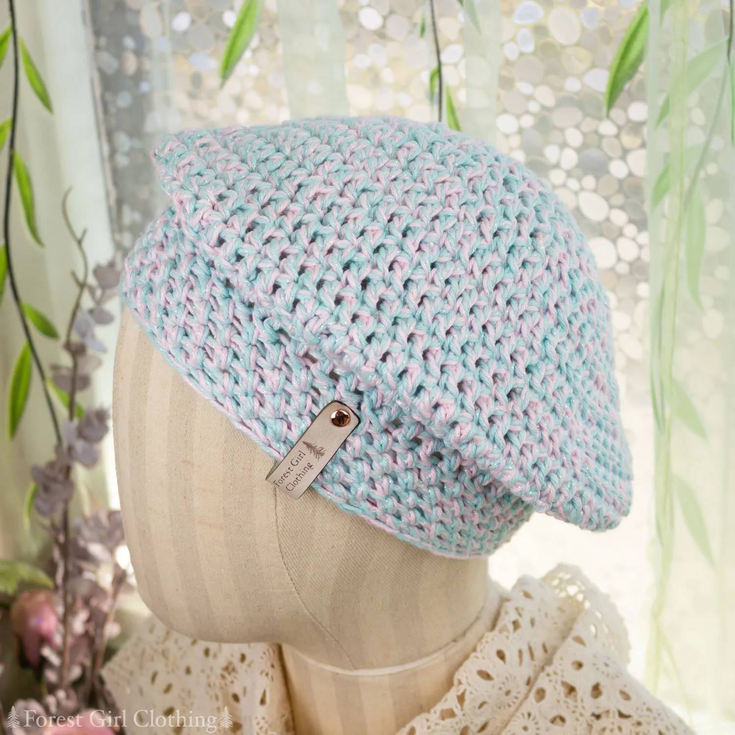 Double Yarn Crochet Beret (Various Colors)