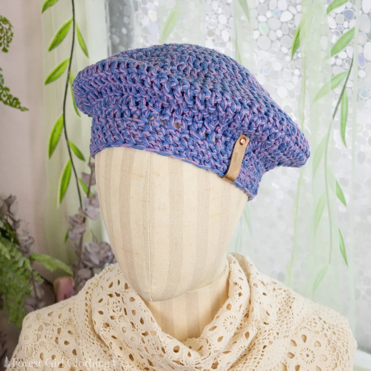 Double Yarn Crochet Beret (Various Colors)