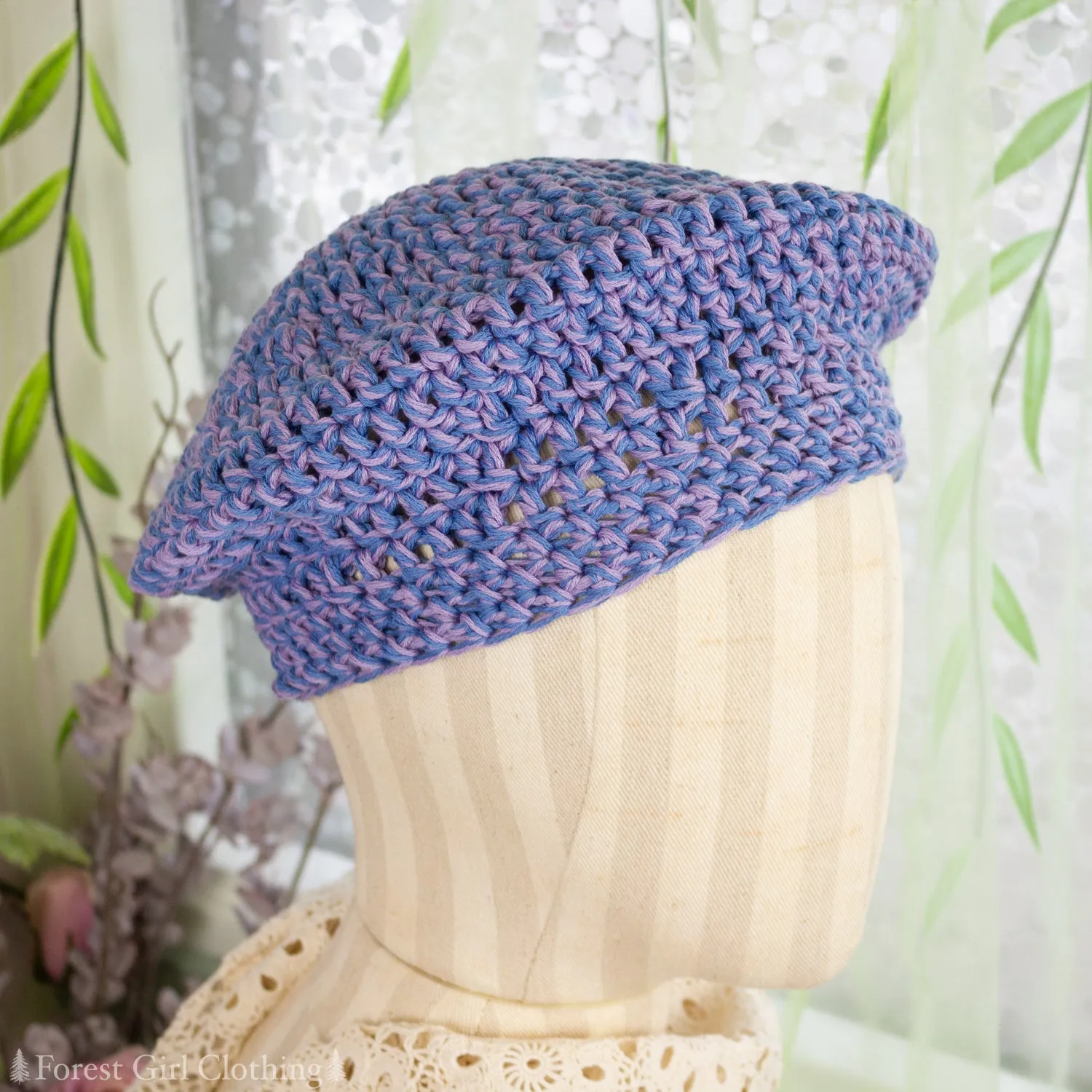 Double Yarn Crochet Beret (Various Colors)