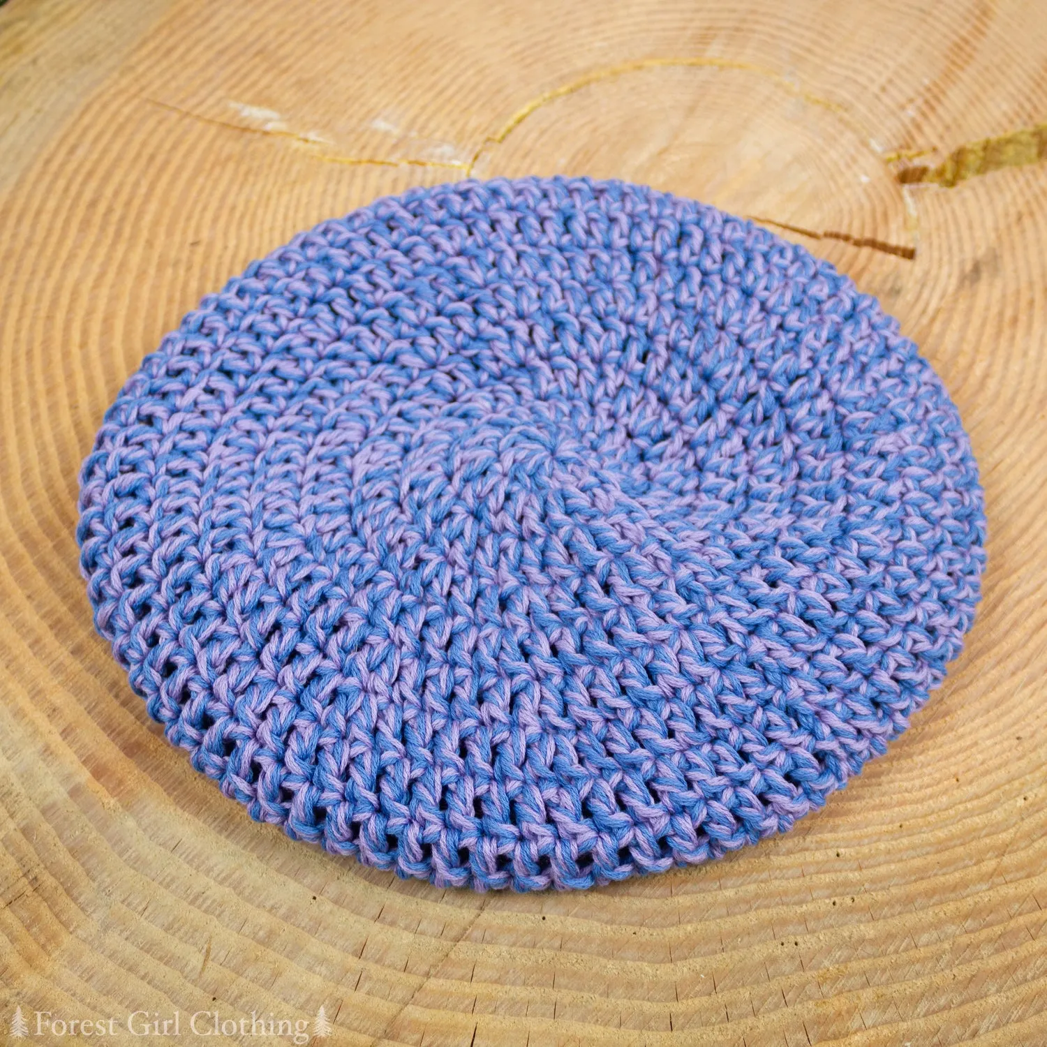 Double Yarn Crochet Beret (Various Colors)