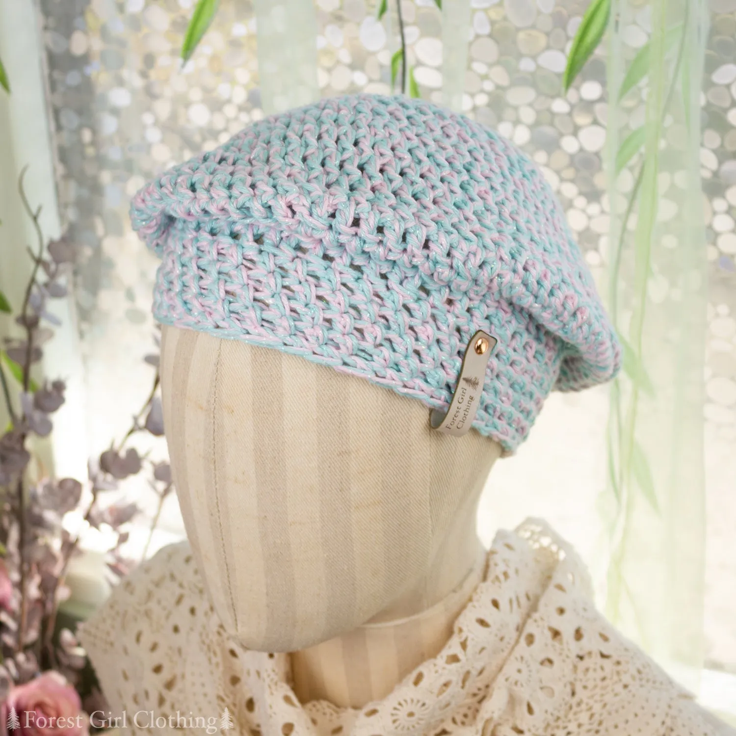 Double Yarn Crochet Beret (Various Colors)