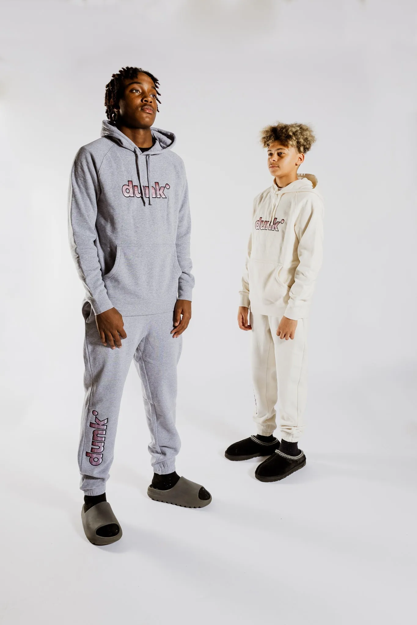 DUNK Embroidered Cream Joggers
