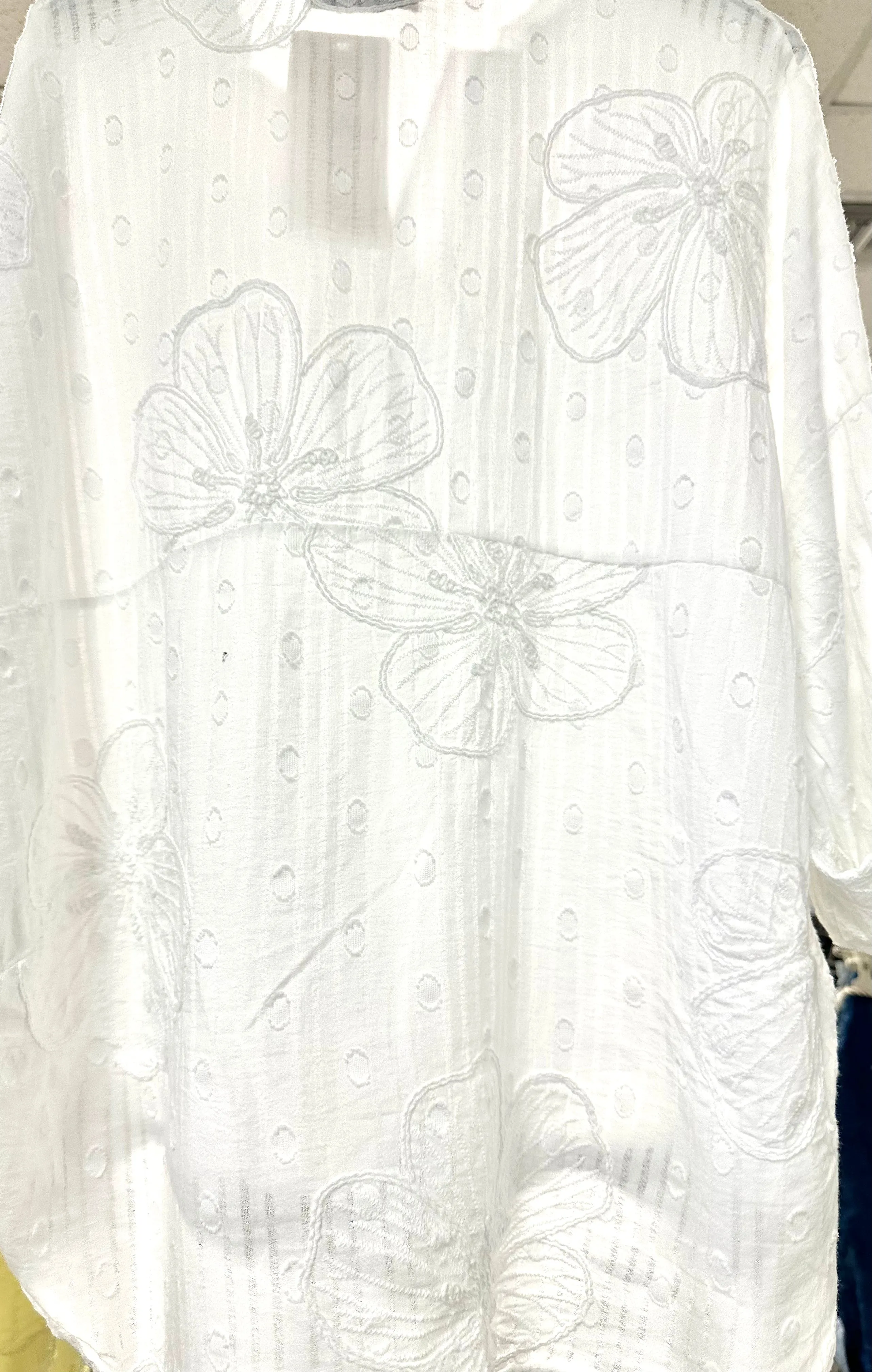 Embroidered Floral Cotton Blouse
