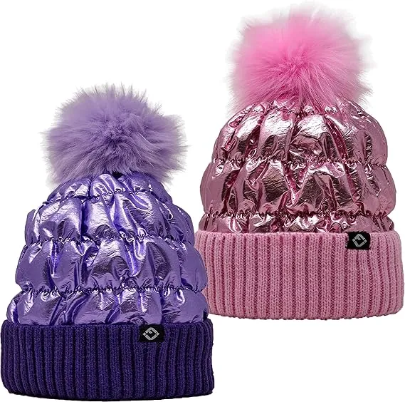 Funky Junque Assorted Kids Pom Beanie