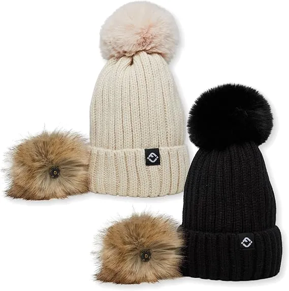 Funky Junque Assorted Kids Pom Beanie