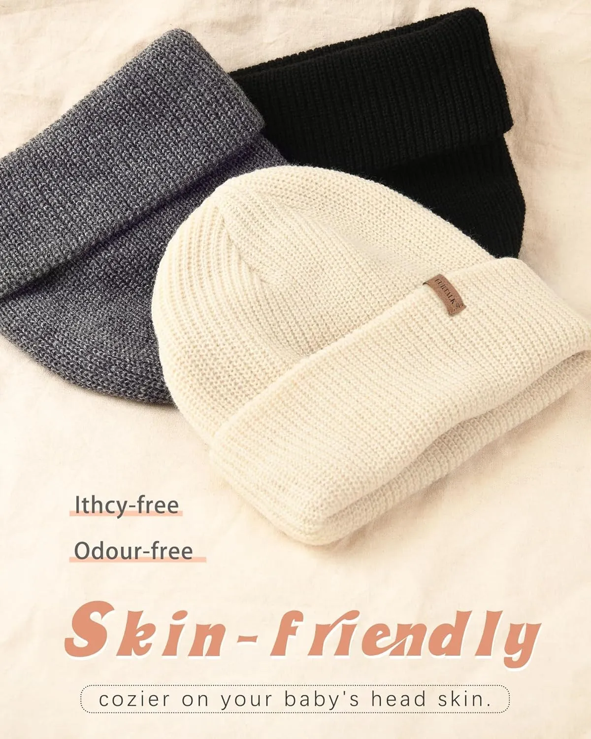FURTALK Toddler Beanie Baby Boys Girls Beanies Kids Winter Hats Children Knit Warm Caps