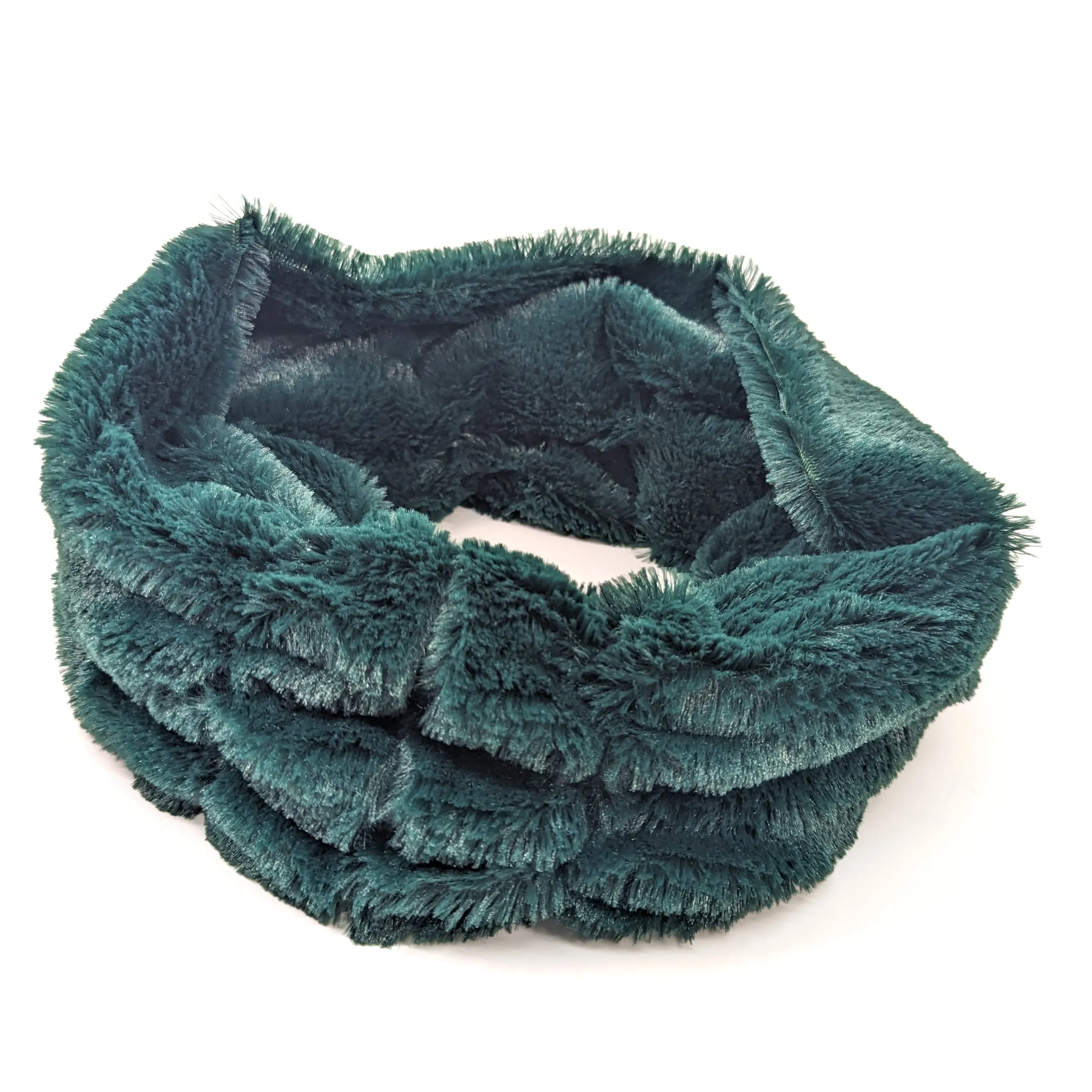 Gathered Faux Fur Snood