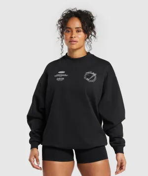 Gymshark Strength & Conditioning Oversized Sweatshirt - Black