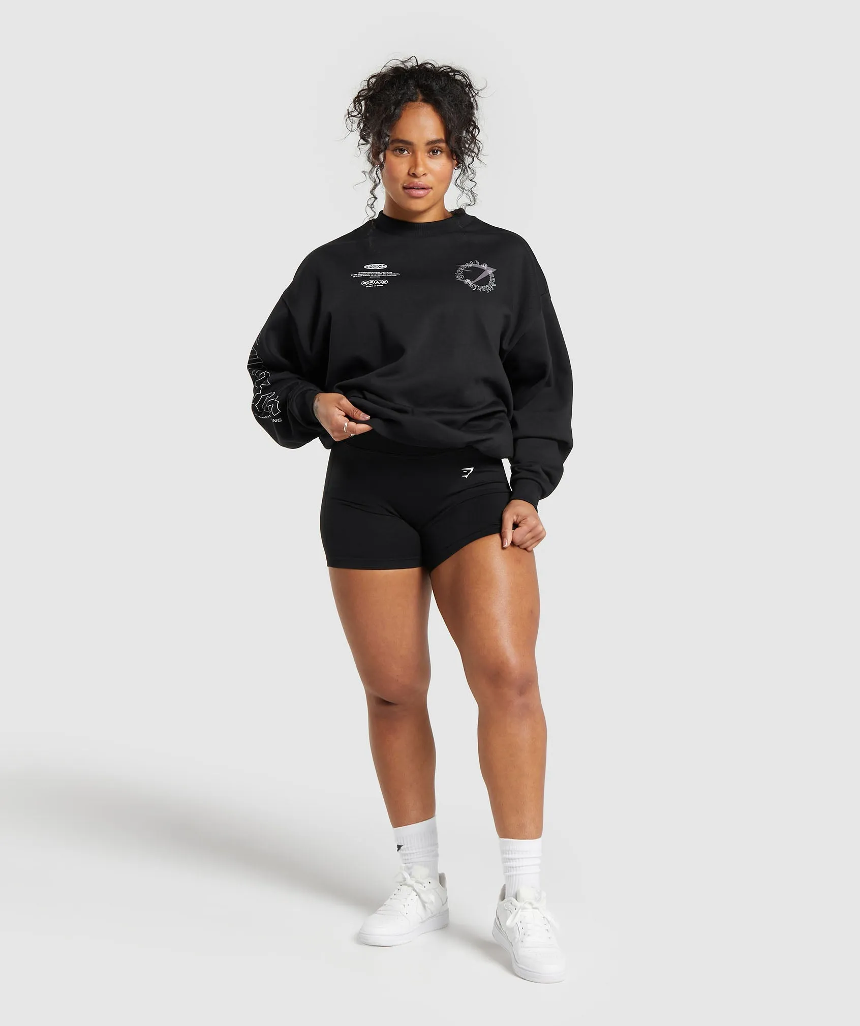 Gymshark Strength & Conditioning Oversized Sweatshirt - Black