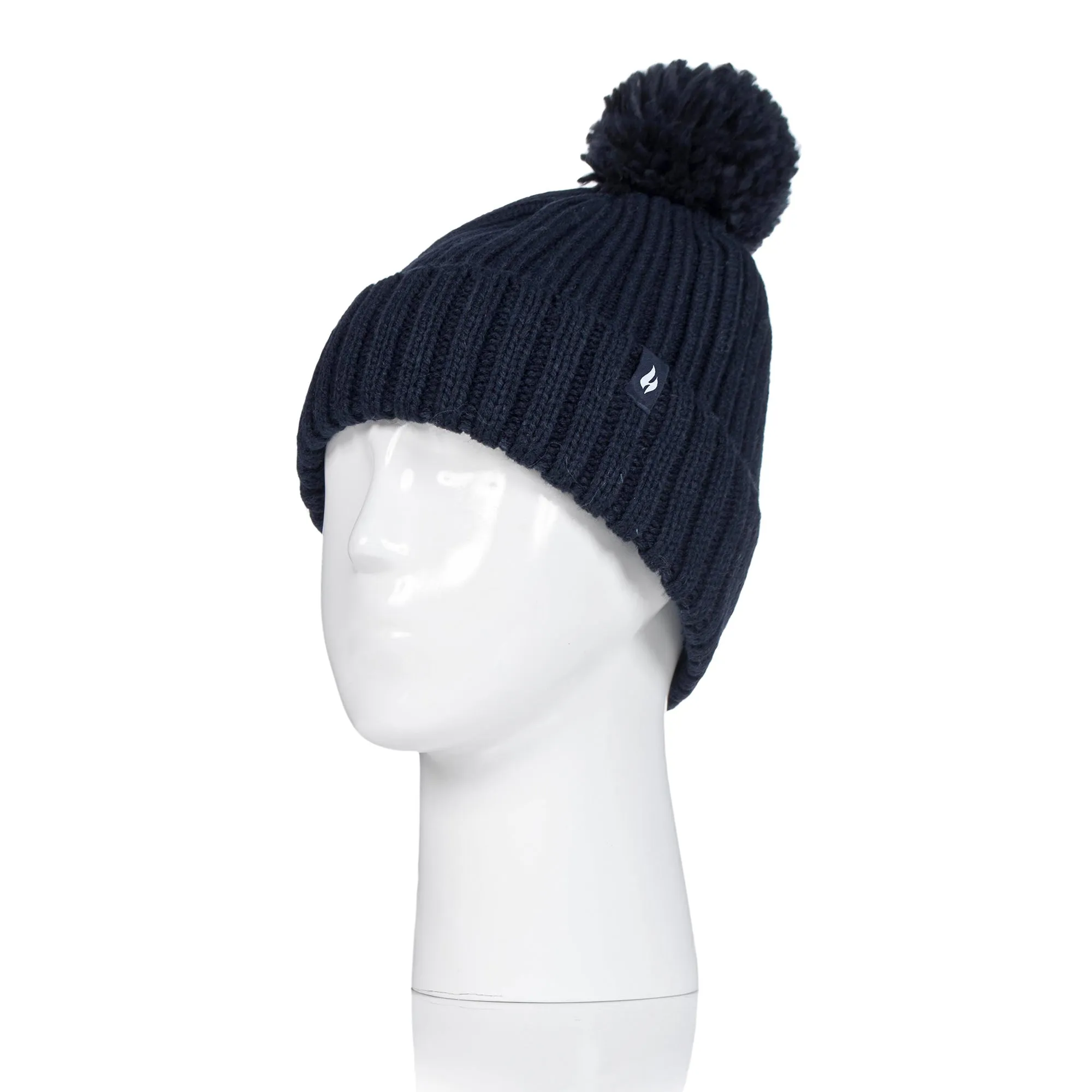 Ladies Arden Pom Pom Hat - Navy