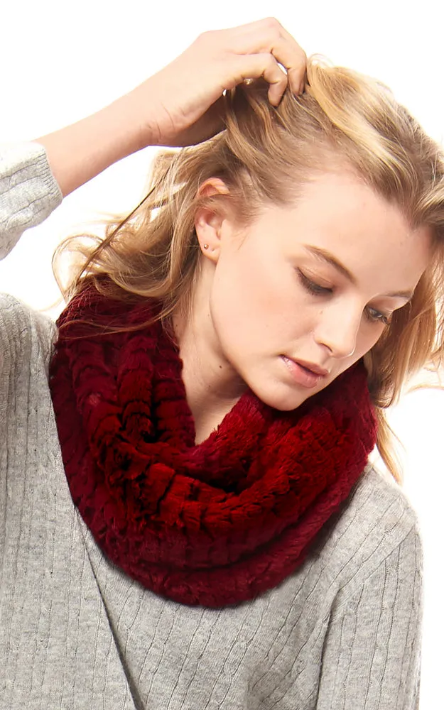 LOF524 Solid Faux Fur Infinity Scarf