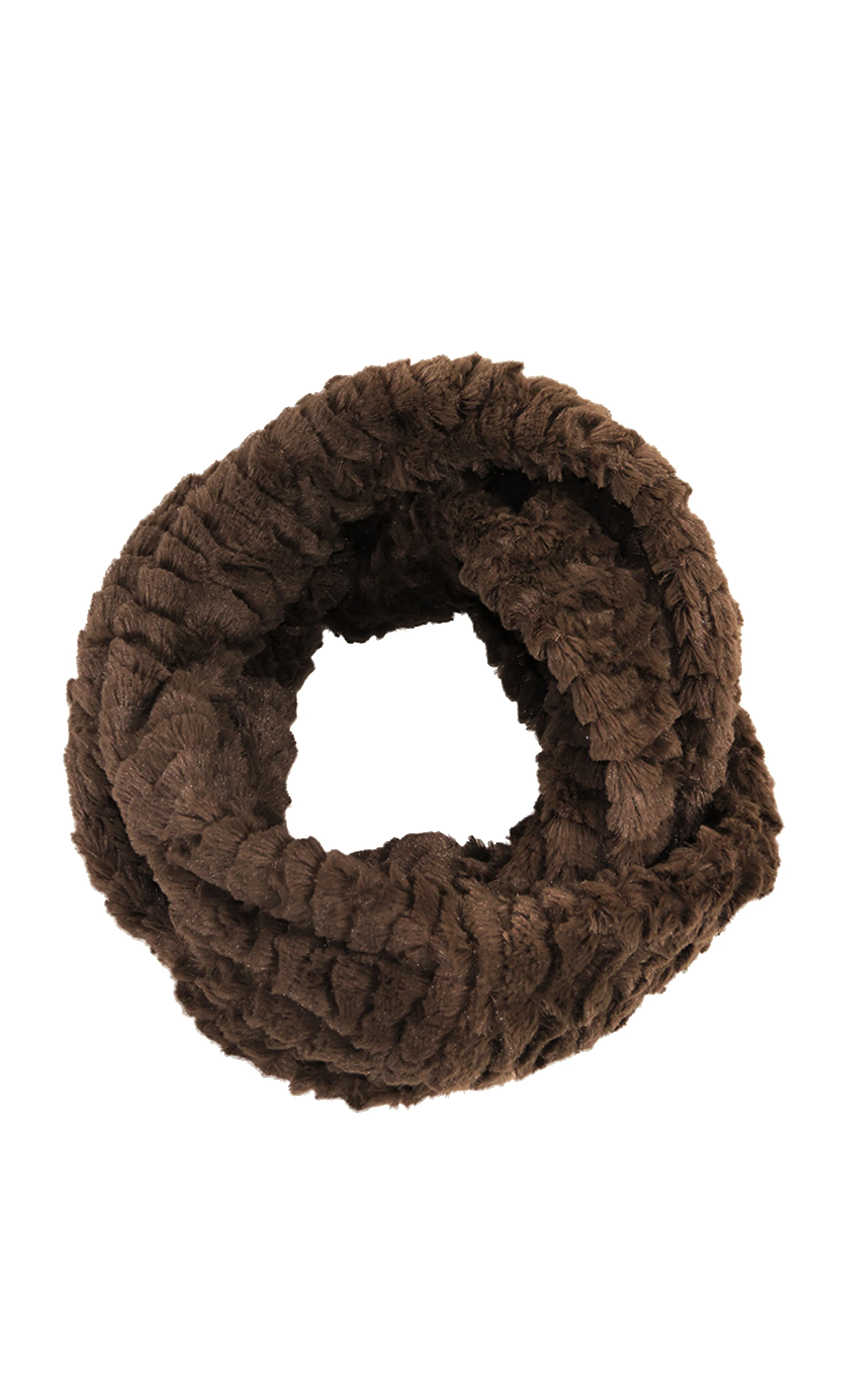 LOF524 Solid Faux Fur Infinity Scarf