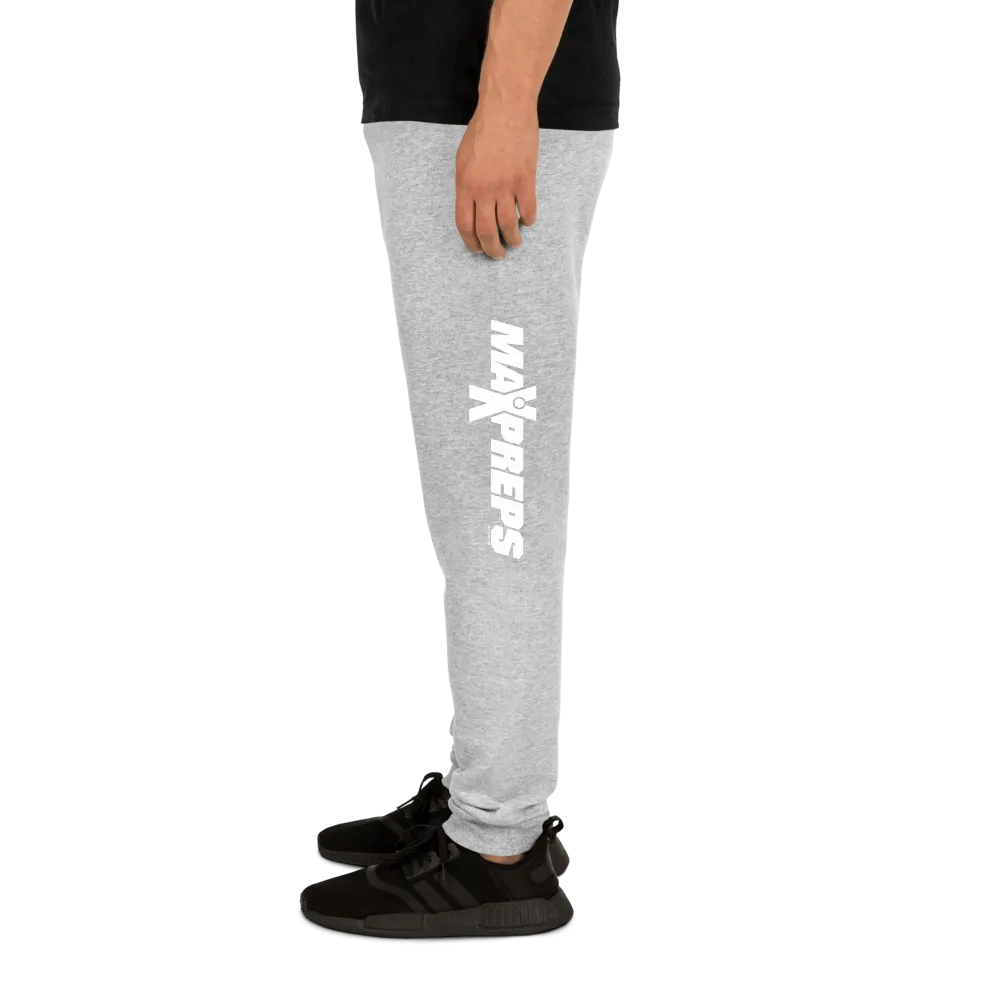 Max Preps White Logo Adult Fleece Joggers