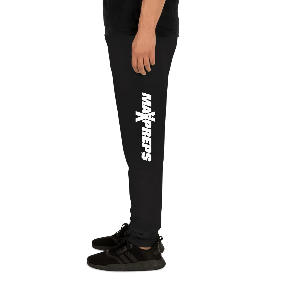 Max Preps White Logo Adult Fleece Joggers