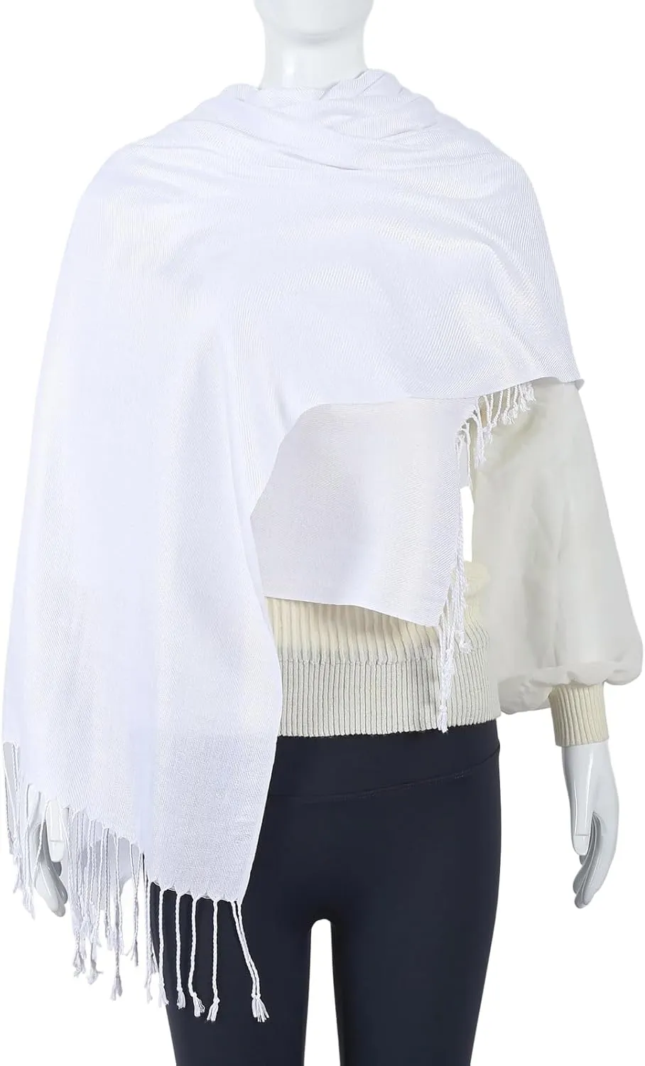 Pashmina Feel Shawl Wraps for Women Evening Dresses and Wedding Cover Up Formal Soft Silky Rave Scarf Elegant