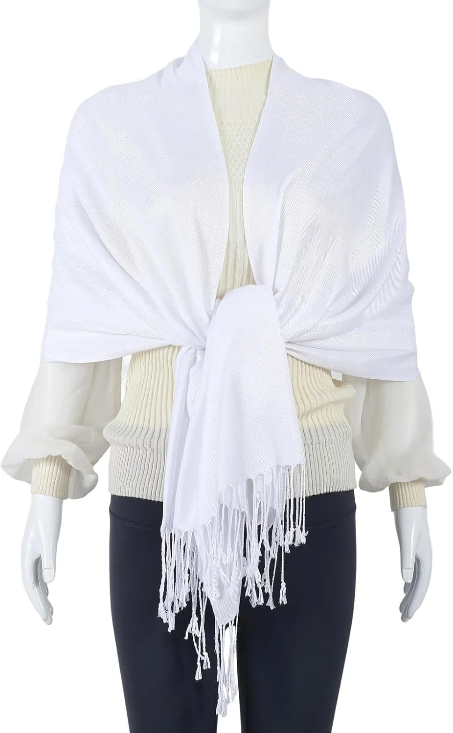 Pashmina Feel Shawl Wraps for Women Evening Dresses and Wedding Cover Up Formal Soft Silky Rave Scarf Elegant