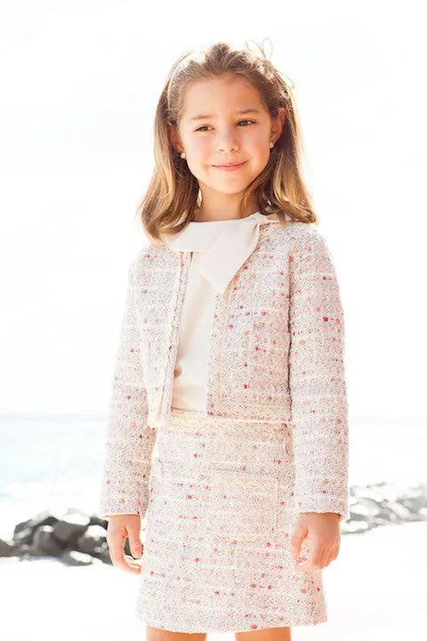 Pink Tweed Coco Skirt