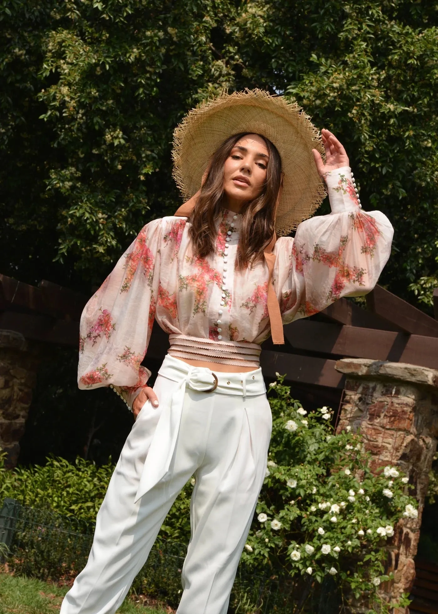 Shooting stars winter white pants